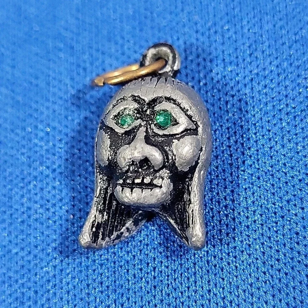 Primitive Pewter Charms Tribal Figural Jewelry Making Lot Of 4 Pieces